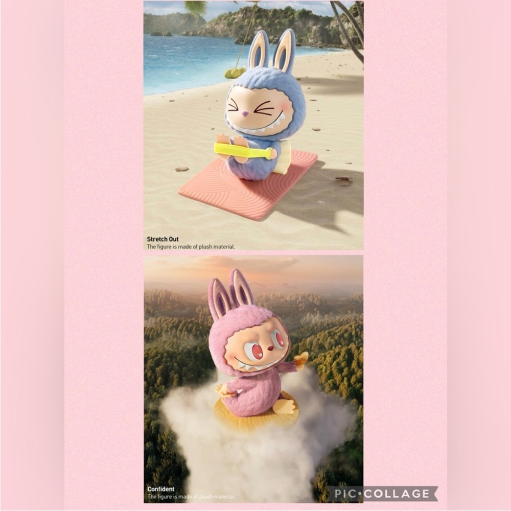 Pop Mart The Monsters Lazy Yoga Action Figure NWT Labubu - Picture 10 of 16